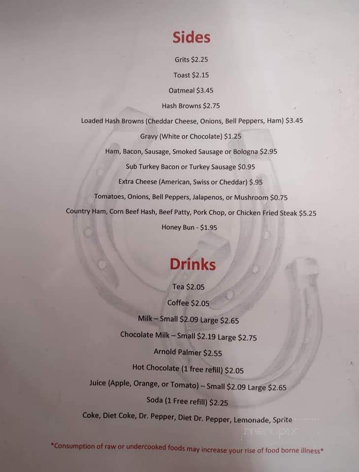 Lucky's Cafe - Pine Bluff, AR menu_pic