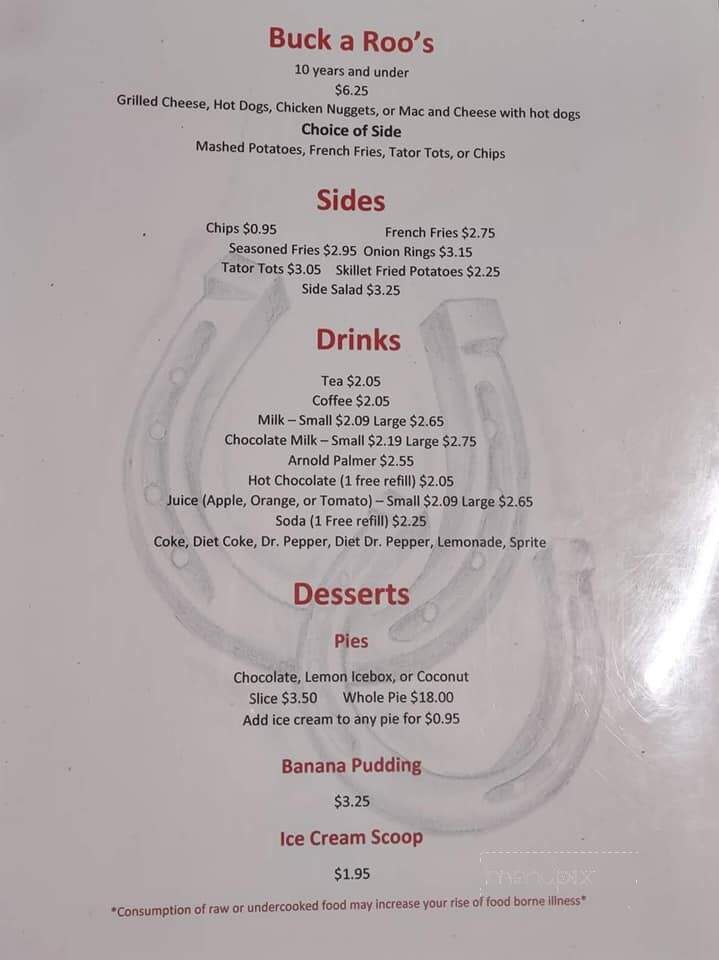 Lucky's Cafe - Pine Bluff, AR menu_pic