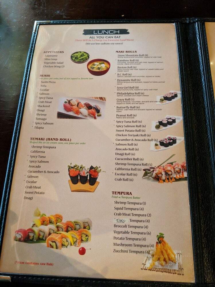 KYOTO SUSHI all-u-can-eat - Savage, MN menu_pic