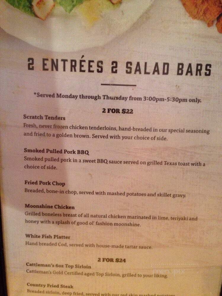 Cattleman's Roadhouse - Jeffersontown, KY menu_pic