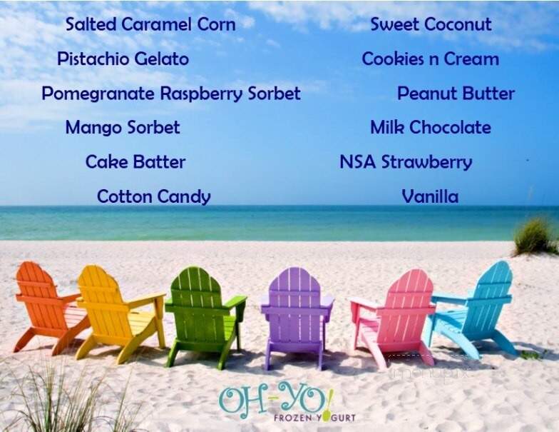 OH-YO! Frozen Yogurt - Wooster, OH menu_pic
