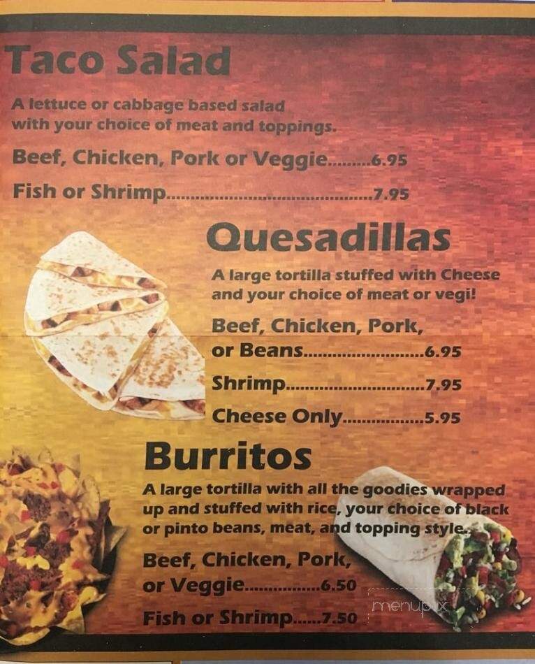 Senor Taco - Daytona Beach, FL menu_pic