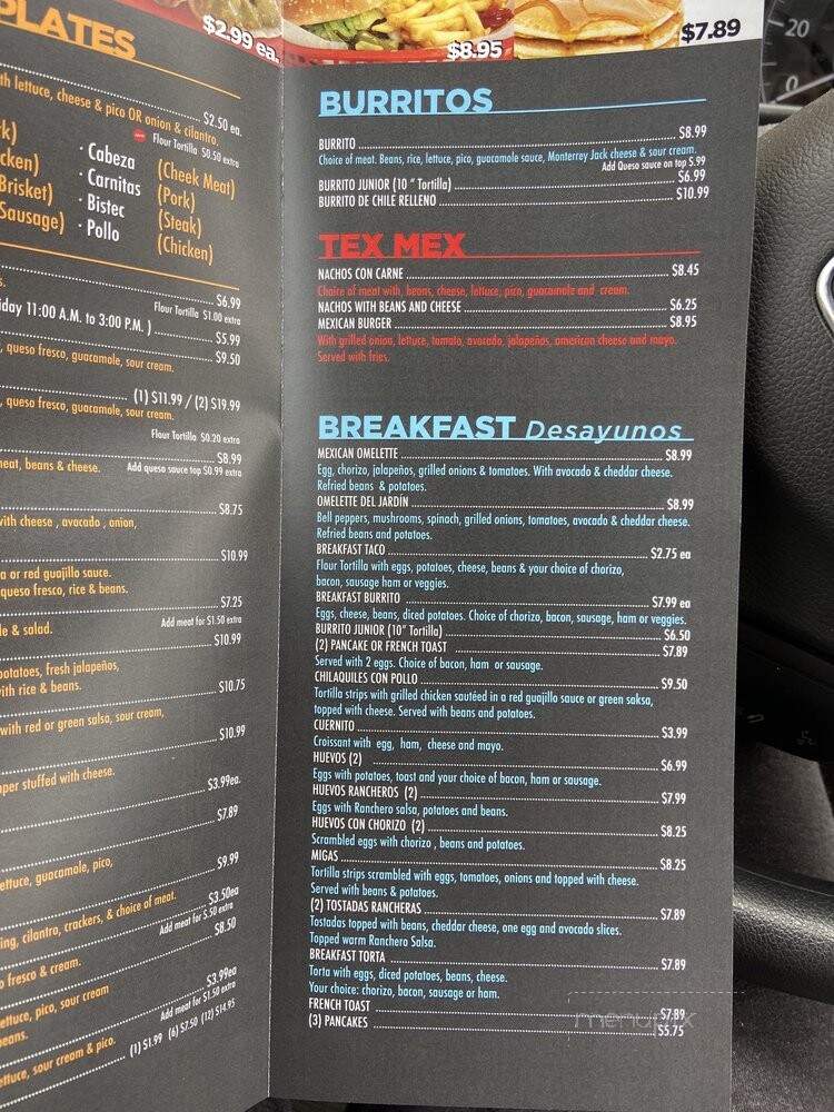 El Grande Burrito - Allen, TX menu_pic