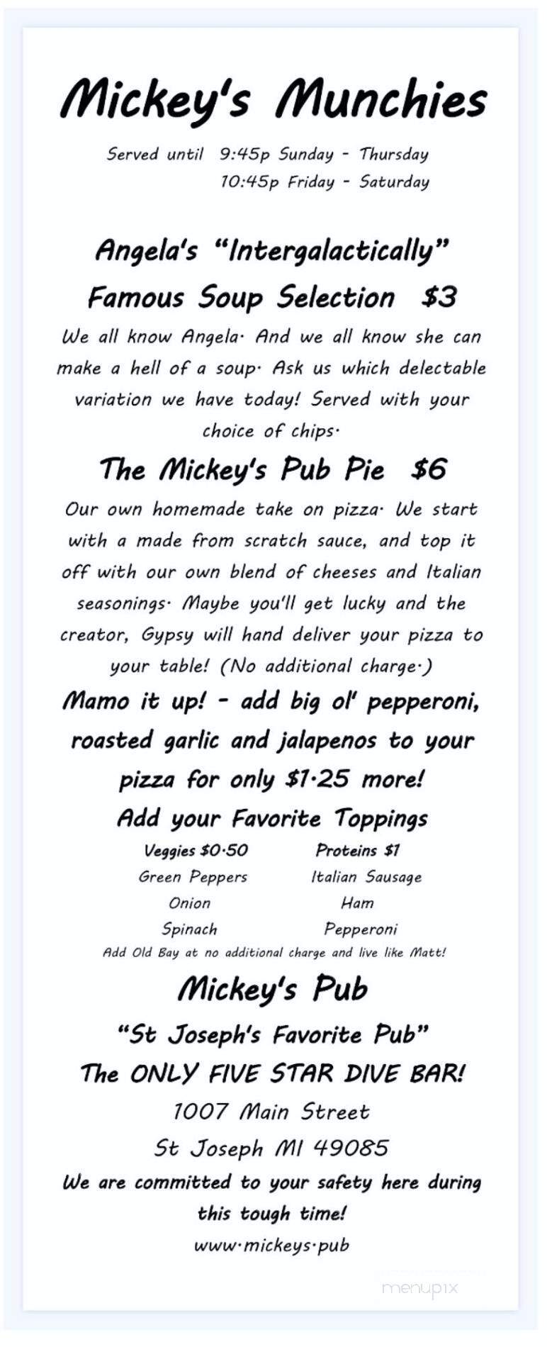 Mickey's Pub - St Joseph, MI