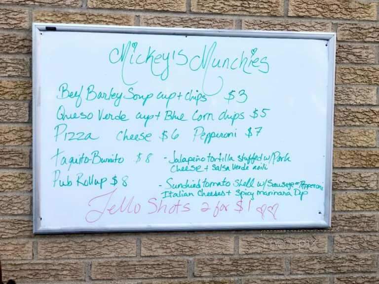 Mickey's Pub - St Joseph, MI menu_pic