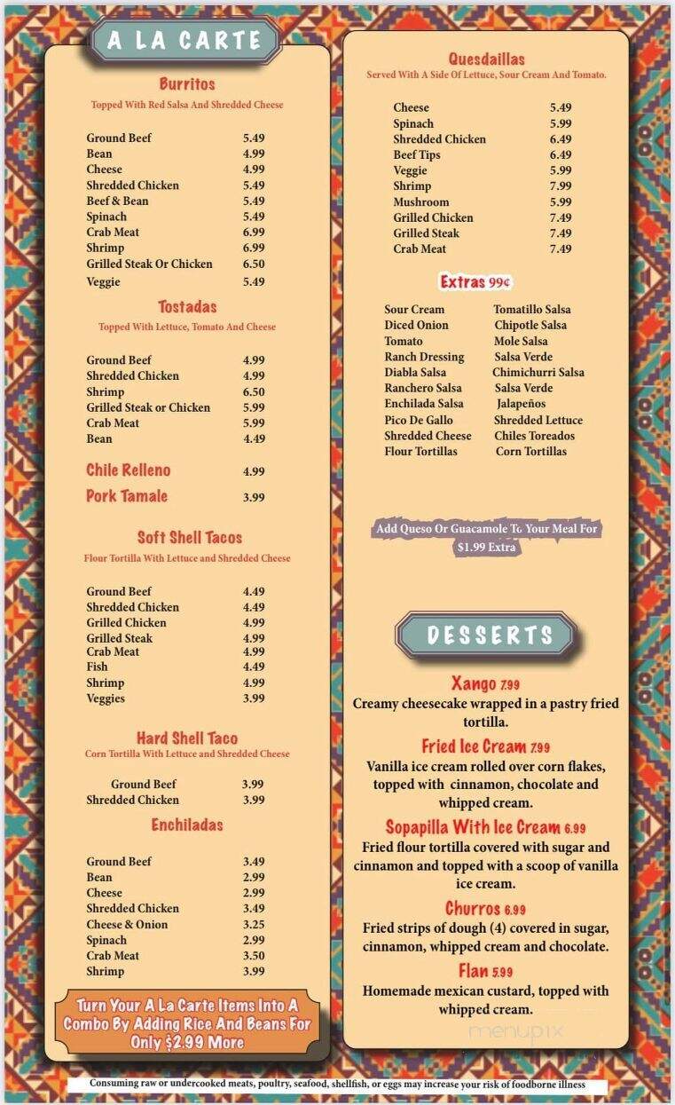 Fiesta Mexicana Express - Mount Vernon, OH menu_pic