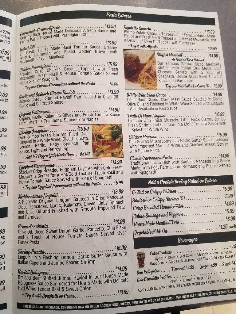 Rigoletto Italian Bakery & Cafe - Virginia Beach, VA menu_pic