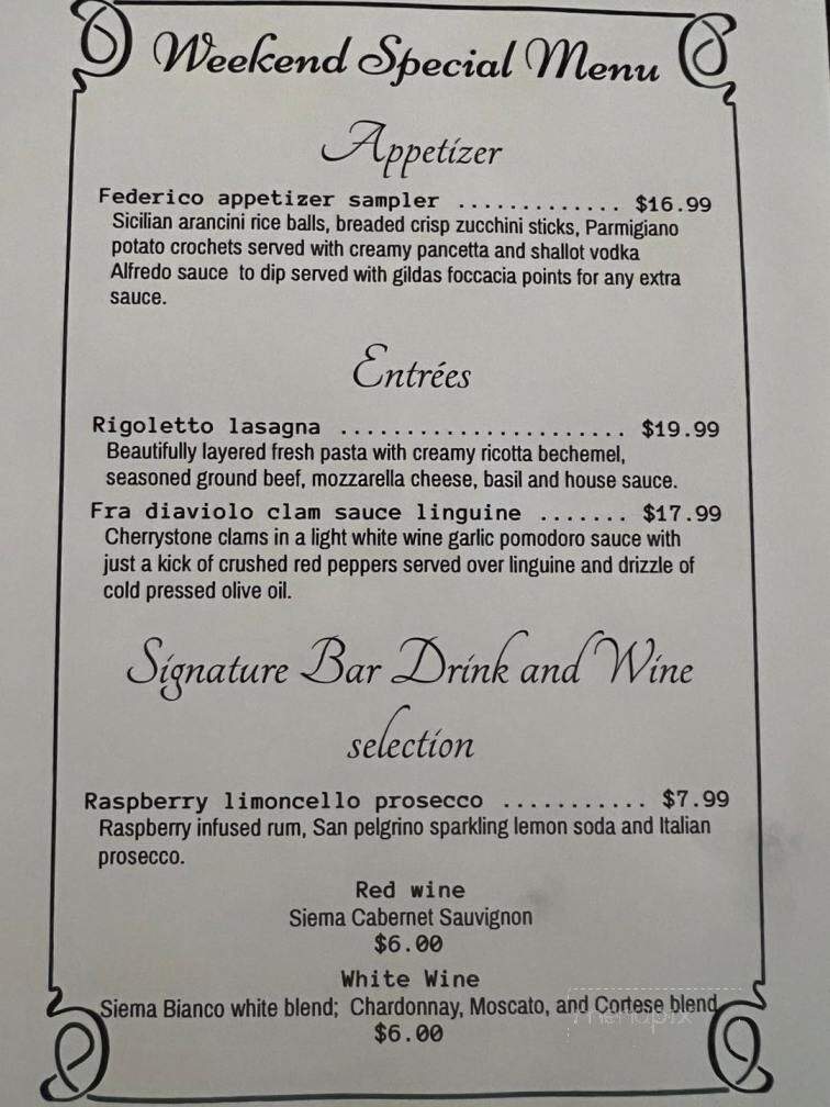 Rigoletto Italian Bakery & Cafe - Virginia Beach, VA menu_pic