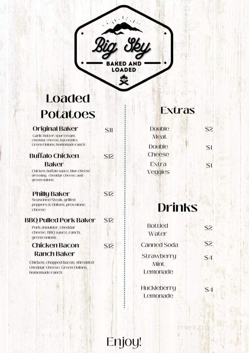Red Rooster - Shepherd, MT menu_pic