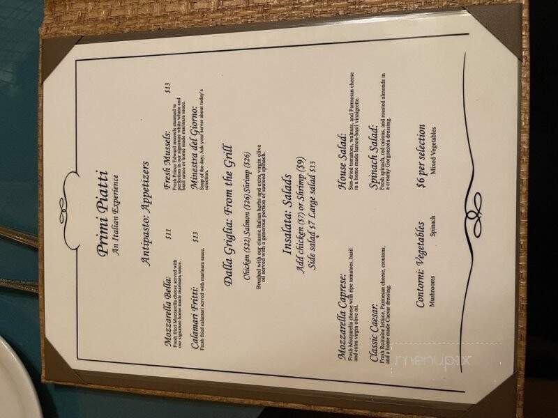 Primi Piatti - Jacksonville, FL menu_pic