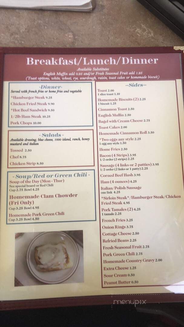 Hidden Cafe - Longmont, CO menu_pic