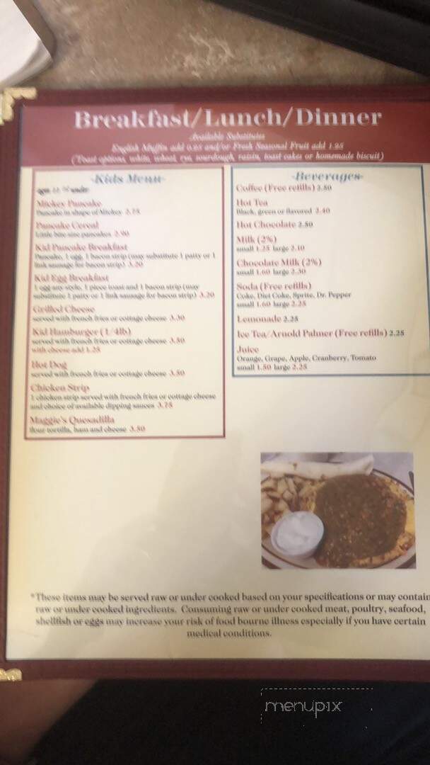 Hidden Cafe - Longmont, CO menu_pic