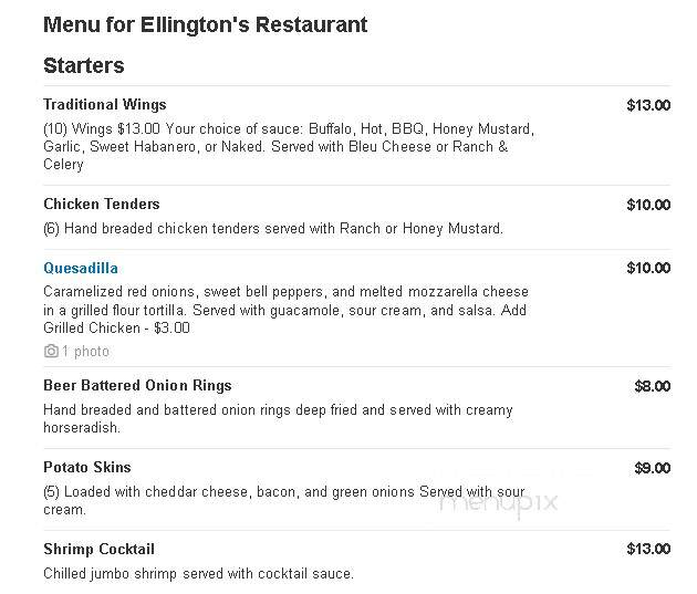 Ellington's Restaurant - Indianapolis, IN