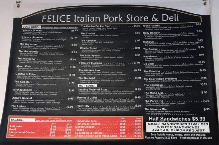 Felice Italian Pork & Deli - Clearwater, FL