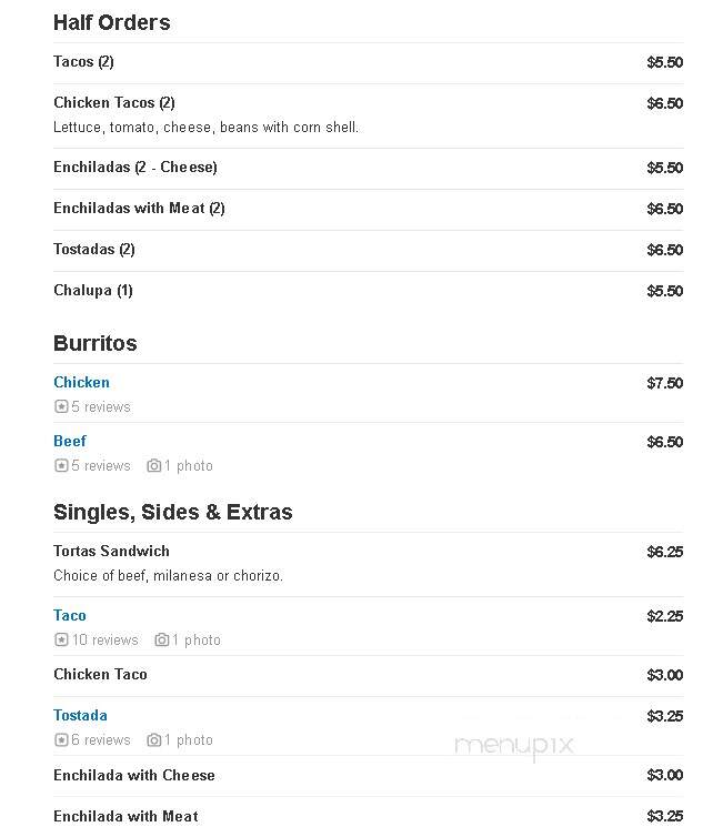 Jose's Restaurante - Grand Rapids, MI menu_pic
