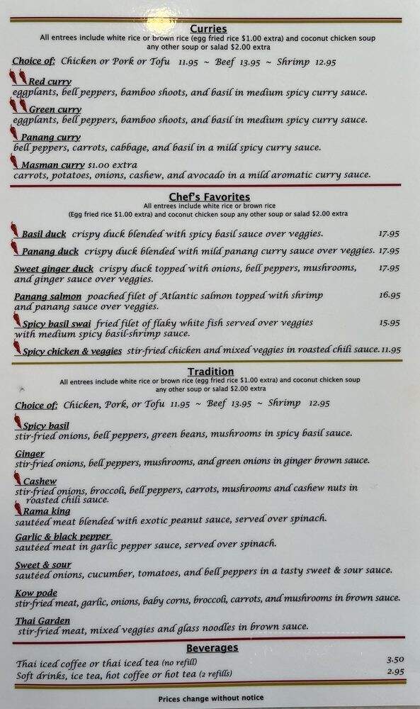 Baan Thai - Conyers, GA menu_pic