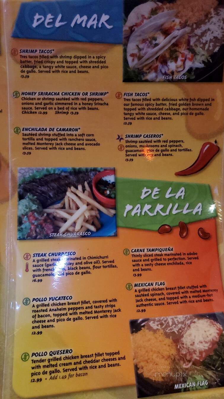 Chico's Mexican Restaurant - Greenville, NC menu_pic