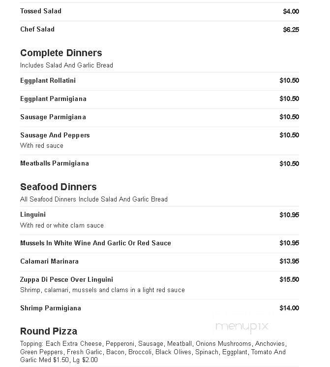 Frank's Pizza New York Style - Quakertown, PA menu_pic