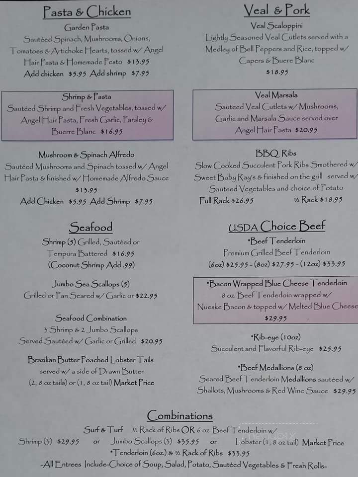 Classics Restaurant & Lounge - Shawano, WI menu_pic