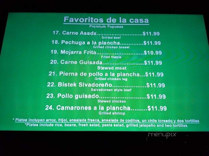 El Pueblo - Rogers, AR menu_pic