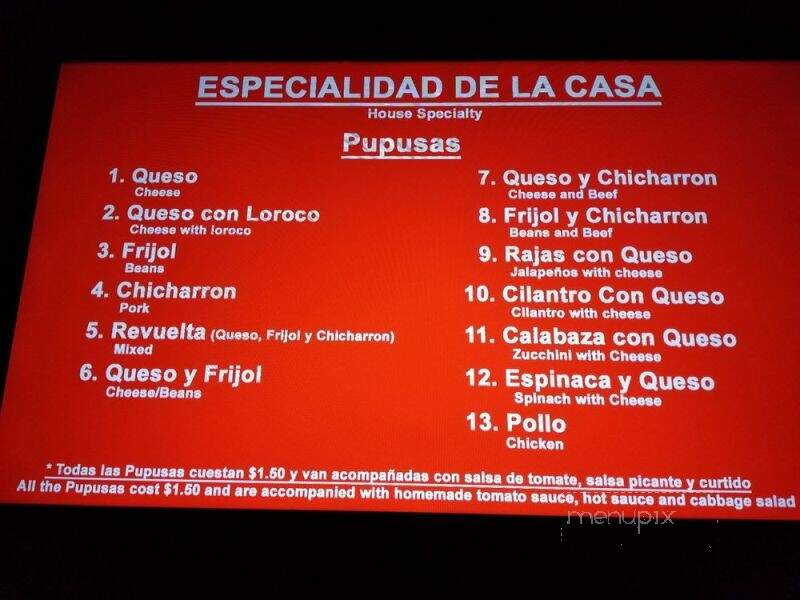 El Pueblo - Rogers, AR menu_pic