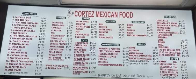 Cortez Mexican Food - Bonsall, CA