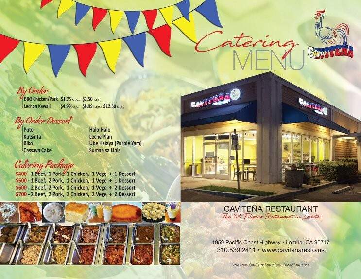 CAVITEnA Filipino Restaurant - Lomita, CA menu_pic
