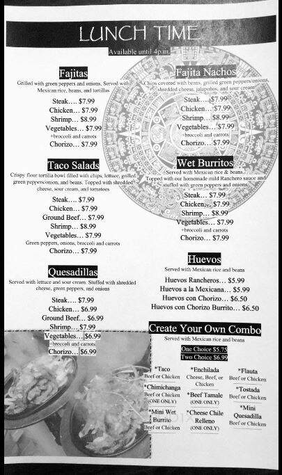Soriano's - Flint, MI menu_pic