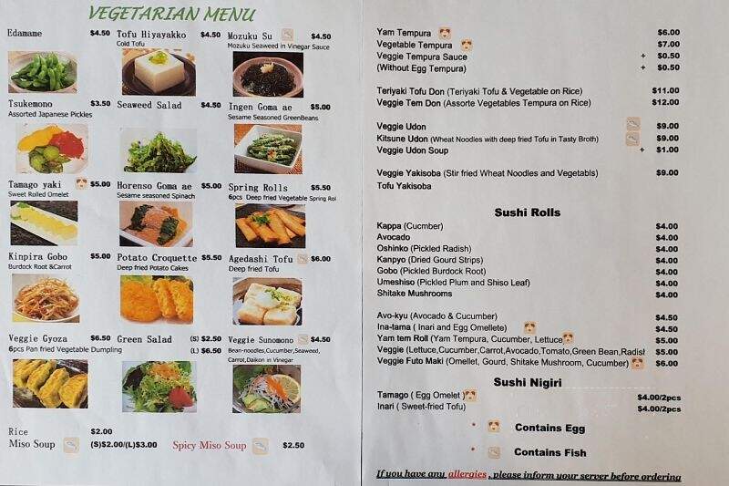 Sushi Sakura Japan - Parksville, BC menu_pic