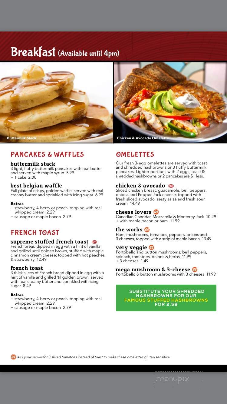 Ricky's Restaurant - Regina, SK menu_pic