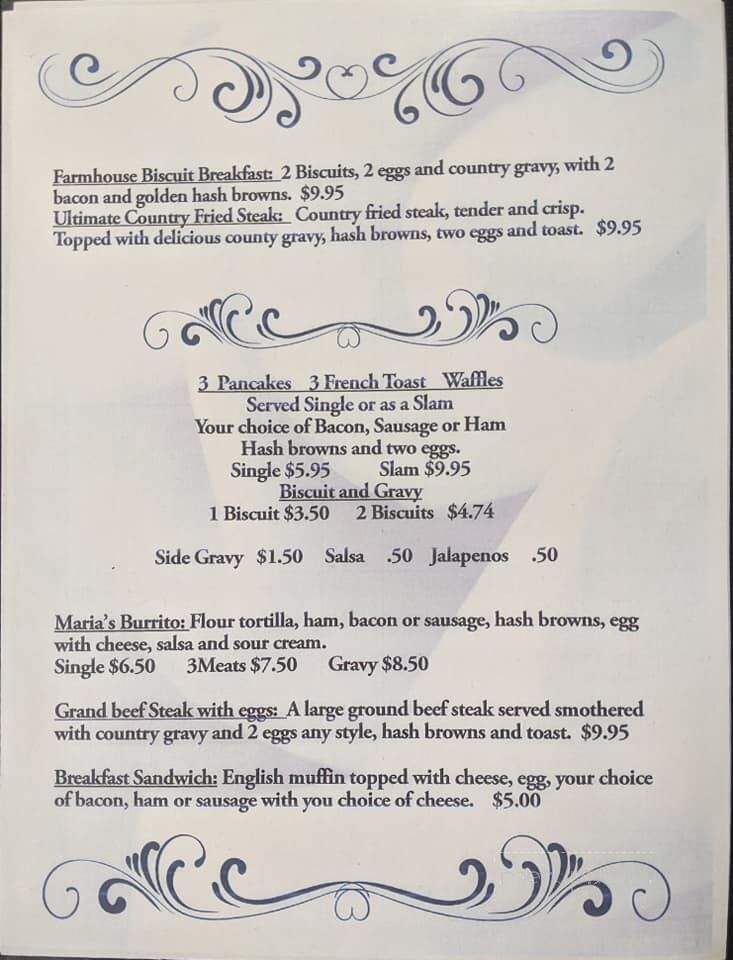 Tall Town Bakery & Cafe - Lakeview, OR menu_pic