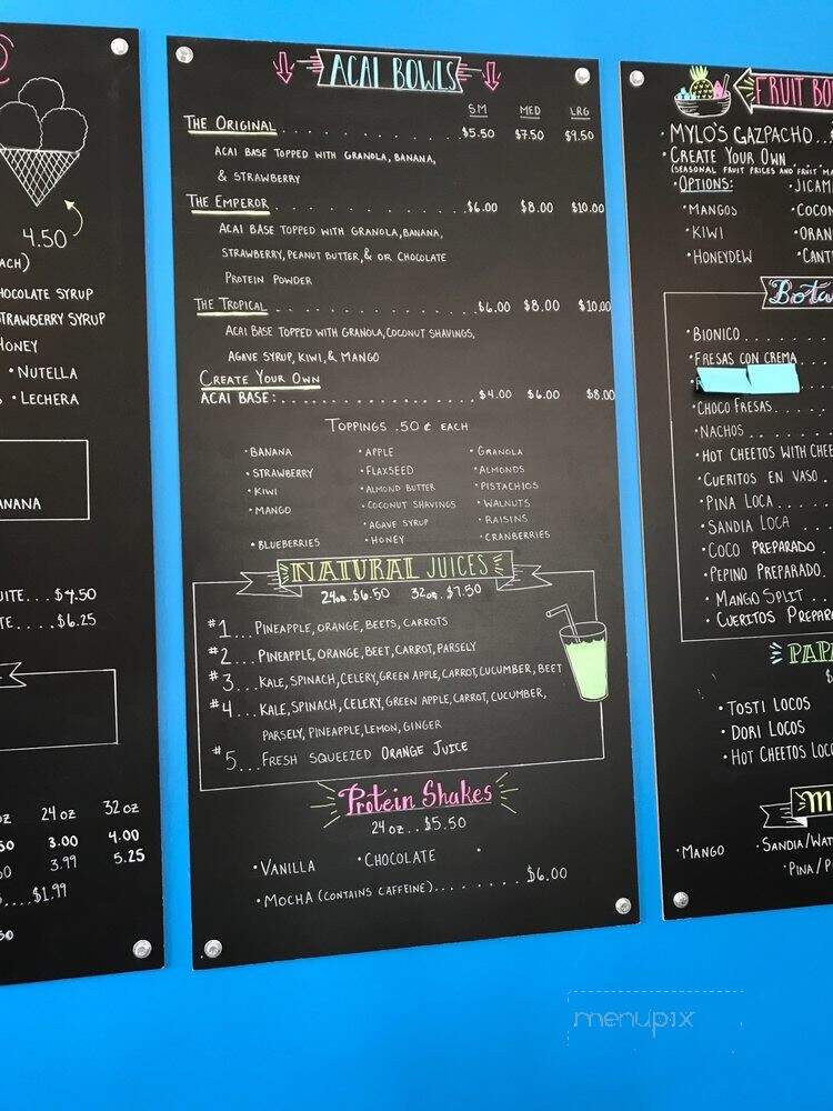 Mylo's Snacks - Dinuba, CA menu_pic