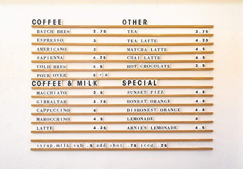 Cafe Sapientia - Oak Park, CA menu_pic