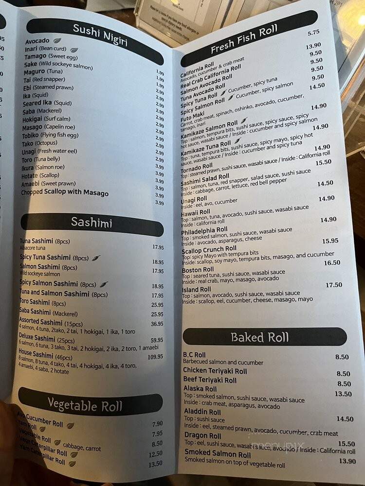 Mill Bay Sushi - Mill Bay, BC menu_pic