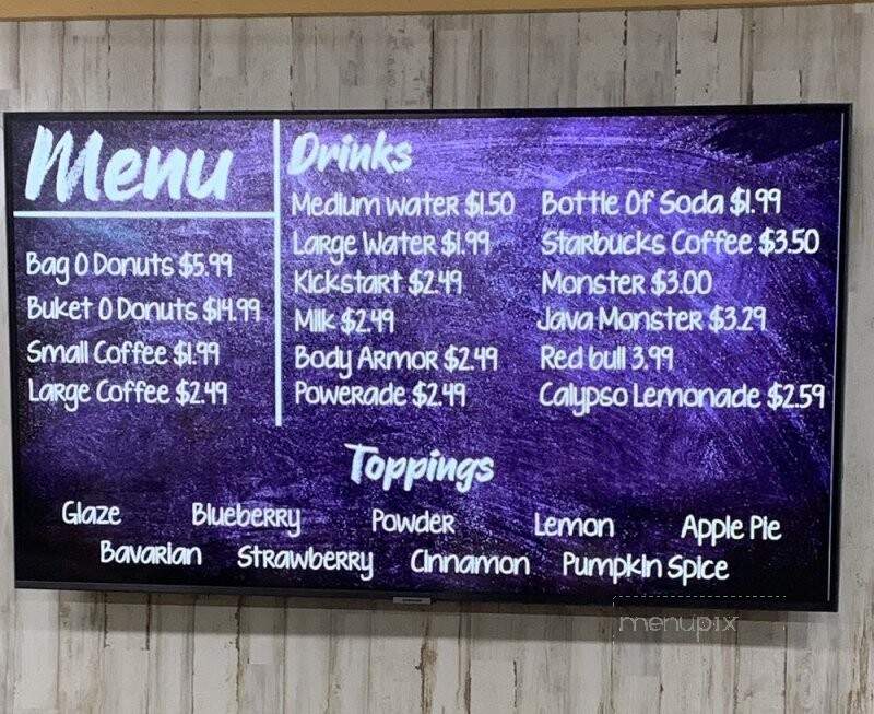 Lit'l Donut Shop - Gatlinburg, TN menu_pic