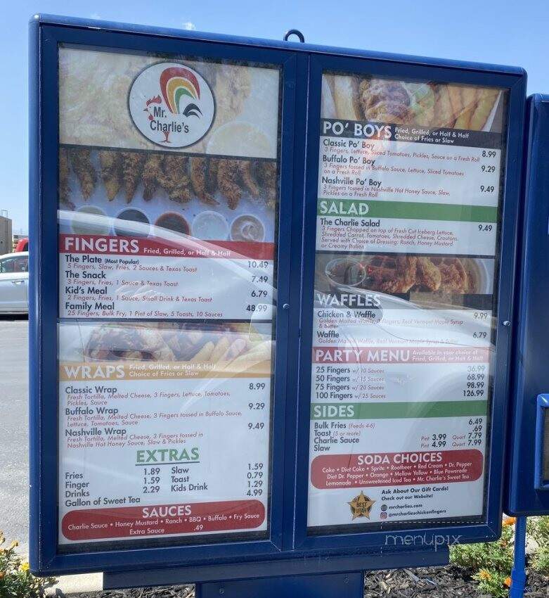 Mr Charlie's Chicken Fingers - Draper, UT menu_pic