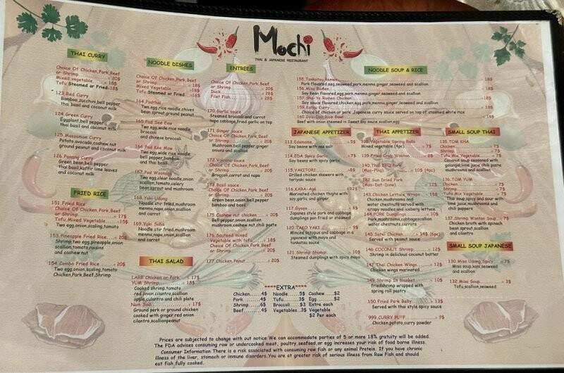 Mochi Thai and Japanese - Wellington, FL