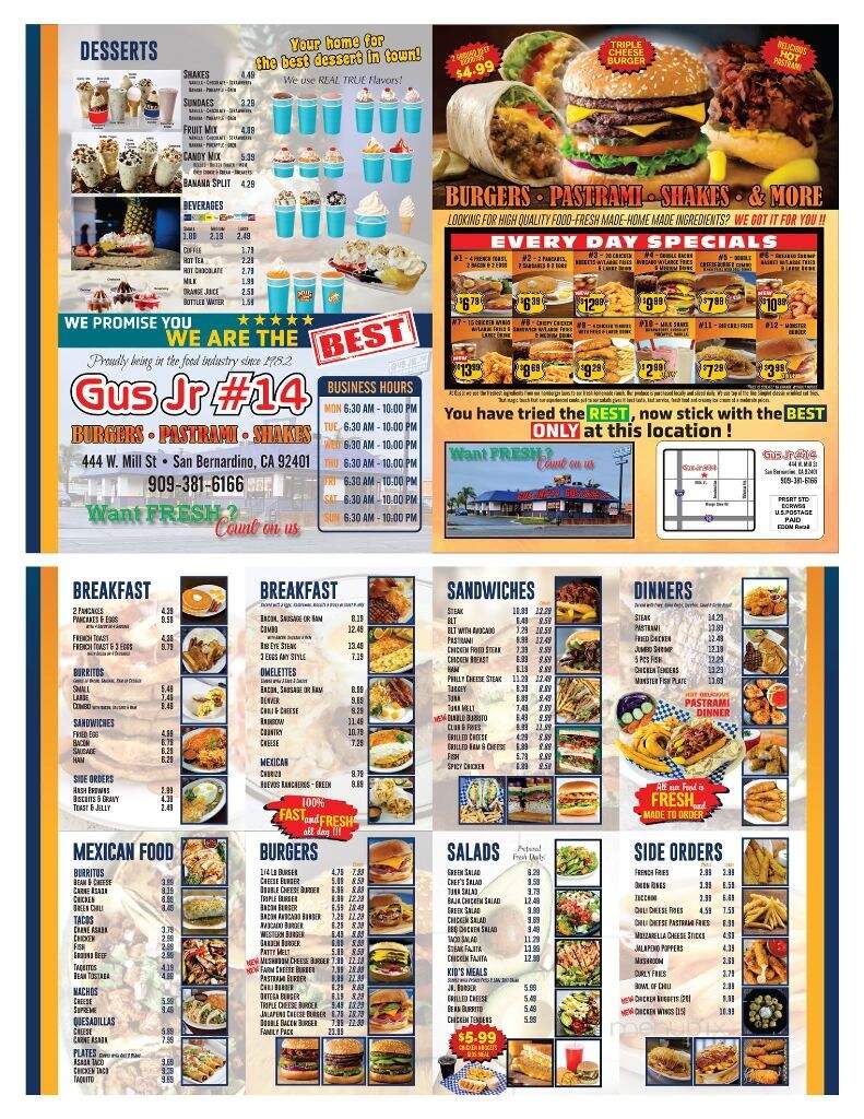 Burger Point - San Bernardino, CA menu_pic