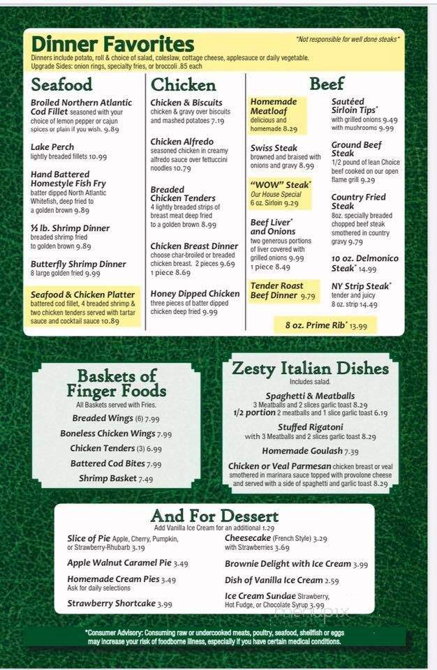 Kardohely's Family Restaurant - Ashtabula, OH menu_pic