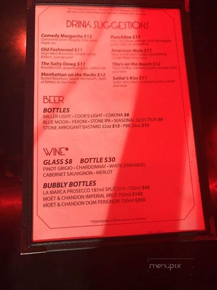 The Comedy Store - West Hollywood, CA menu_pic