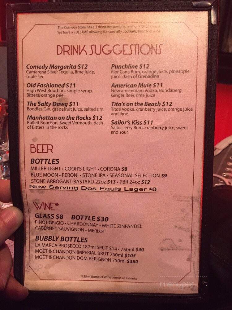 The Comedy Store - West Hollywood, CA menu_pic
