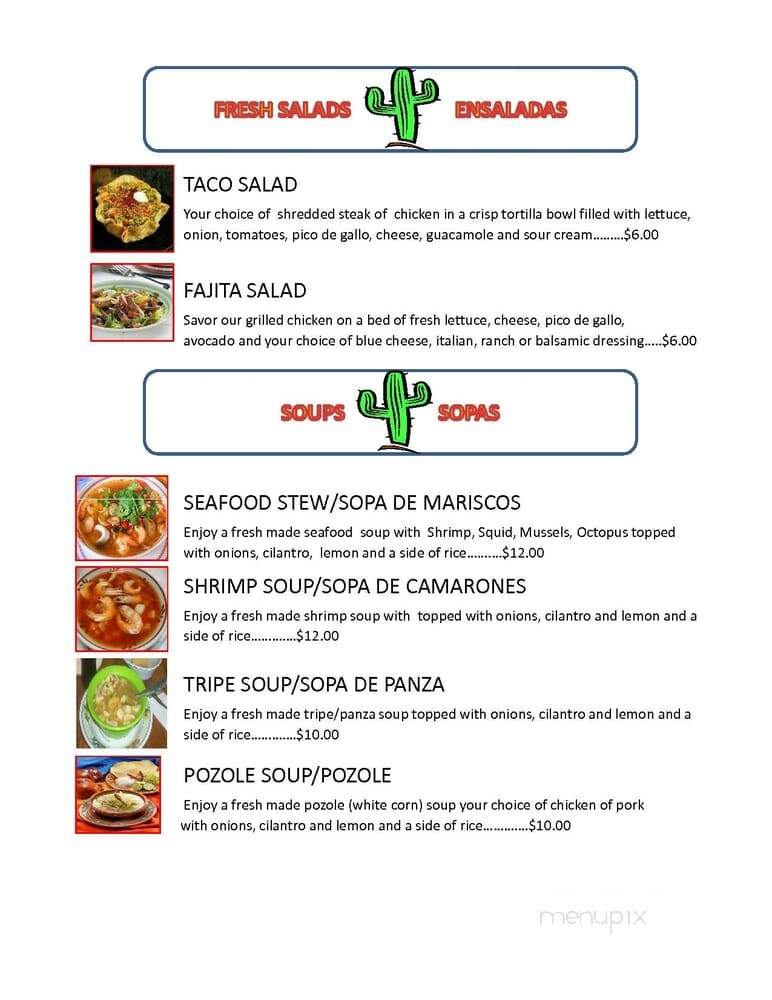 Garibaldi Authentic Mexican Cuisine - Scranton, PA menu_pic