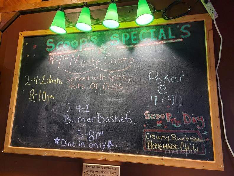 Scoop's Pub - Coon Rapids, MN menu_pic