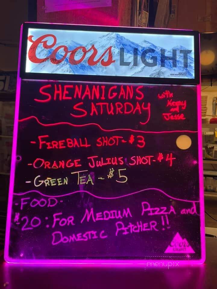 Silver Bullet Bar - Columbia Falls, MT menu_pic