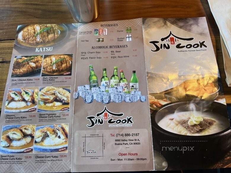 Jin Cook - Buena Park, CA menu_pic