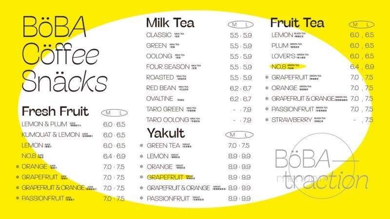 101 BOBA - Burnaby, BC menu_pic