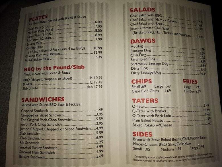 13th Street Bar-Be-Que - Columbus, GA menu_pic