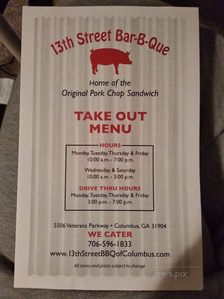 13th Street Bar-Be-Que - Columbus, GA