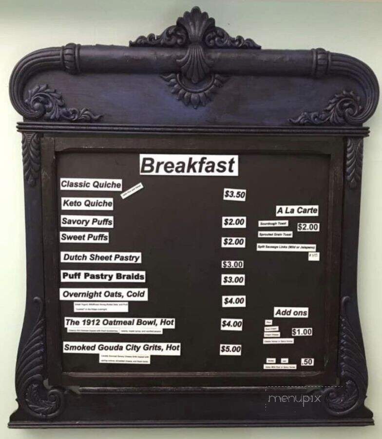 1912 Coffee and Bites - Marlin, TX menu_pic