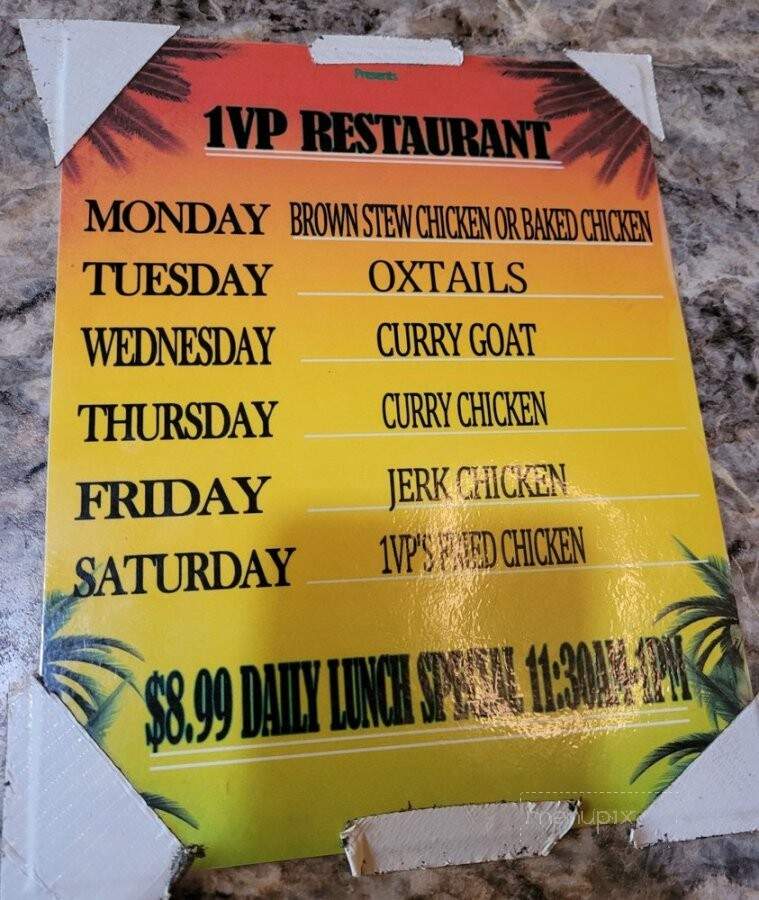 1VP Restaurant - Kansas City, MO menu_pic